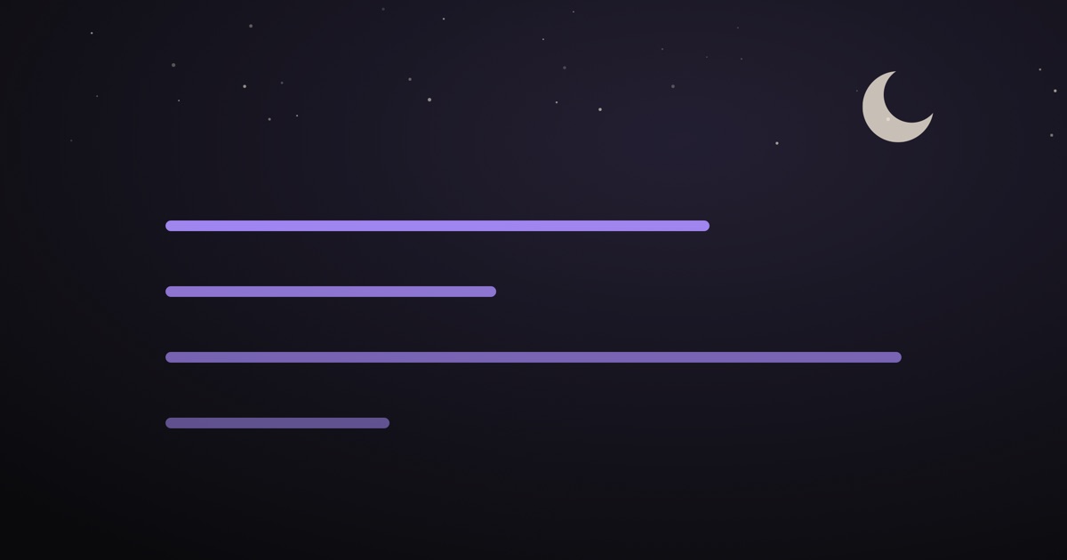 Night-sky cover art: a heartbeat line settling into a slow wave beneath a crescent moon.